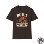 Built One Day at a Time Beaver Recovery T-Shirt Printify