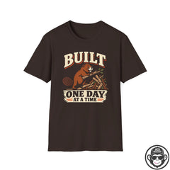 Built One Day at a Time Beaver Recovery T-Shirt Printify