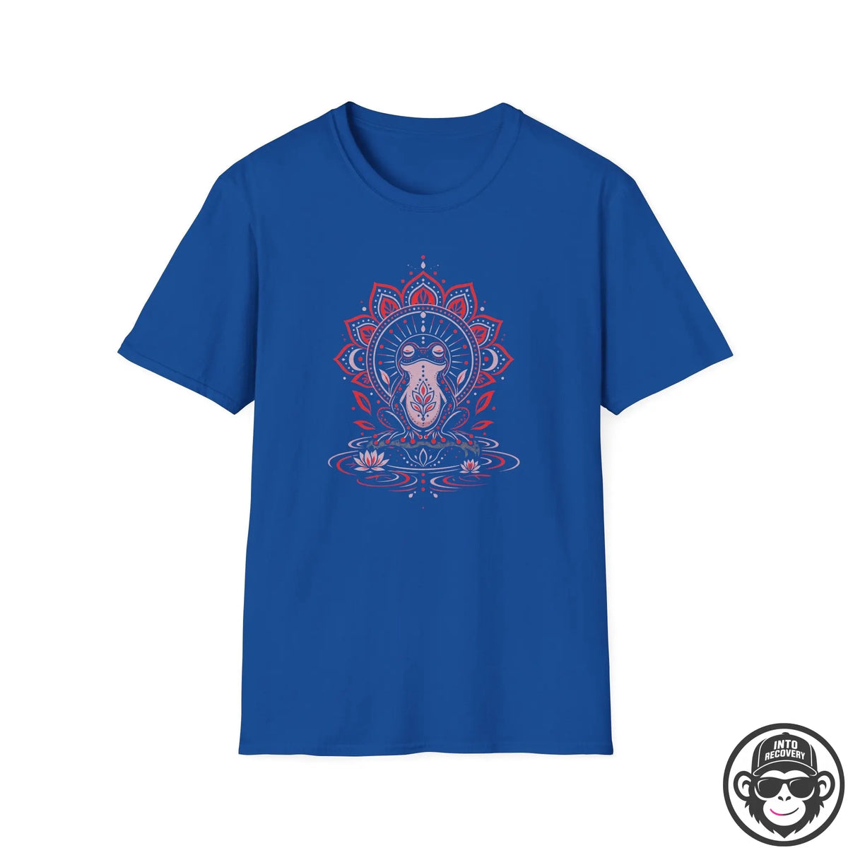 Meditative Frog - Premium Cotton T-Shirt Into Recovery