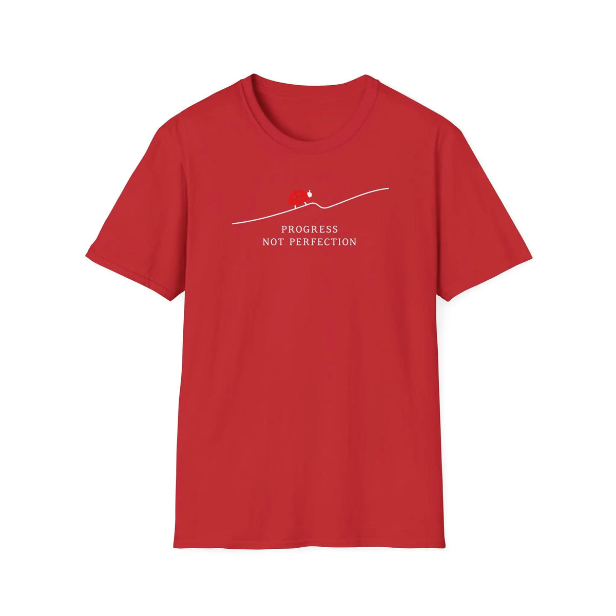 Progress Not Perfection - Premium Cotton T-Shirt Into Recovery