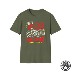 Too Sober For Your Bullsh*t Racoon Recovery T-Shirt Printify
