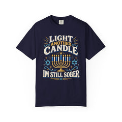 Light Another Candle I'm Still Sober Hanukkah Recovery T-Shirt