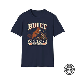 Built One Day at a Time Beaver Recovery T-Shirt Printify