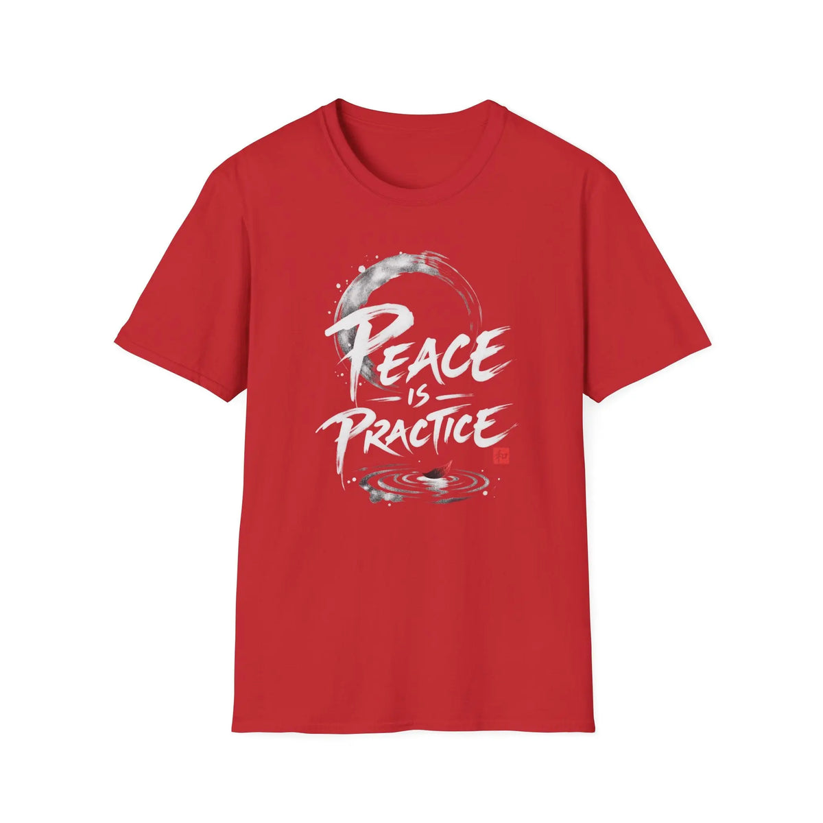 Peace IS Practice - Premium Cotton T-Shirt Into Recovery