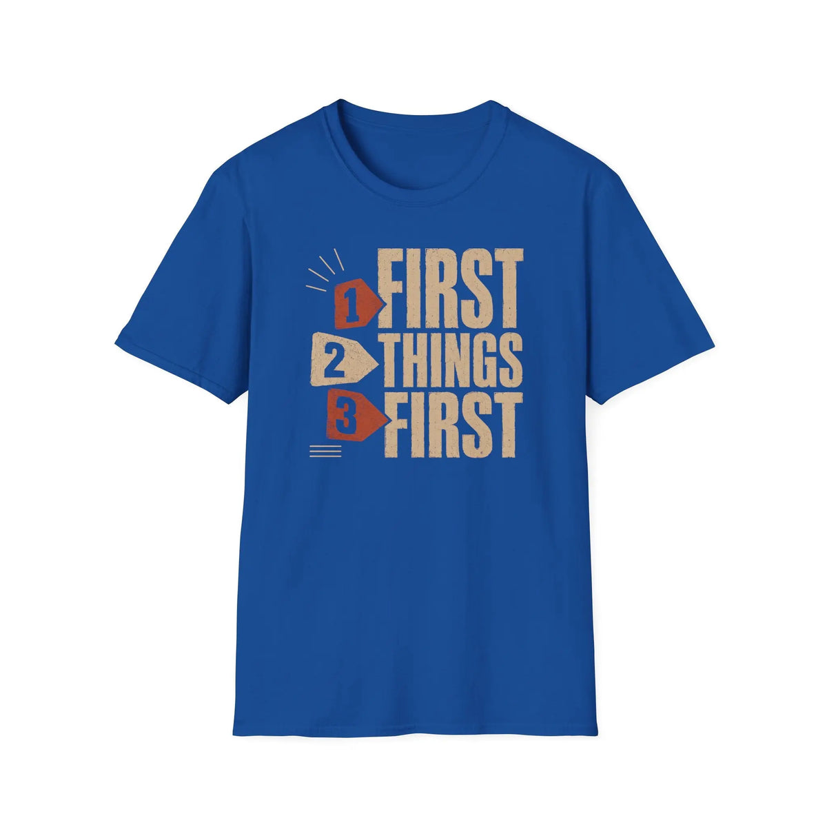 First Things First - Premium Cotton T-Shirt Into Recovery