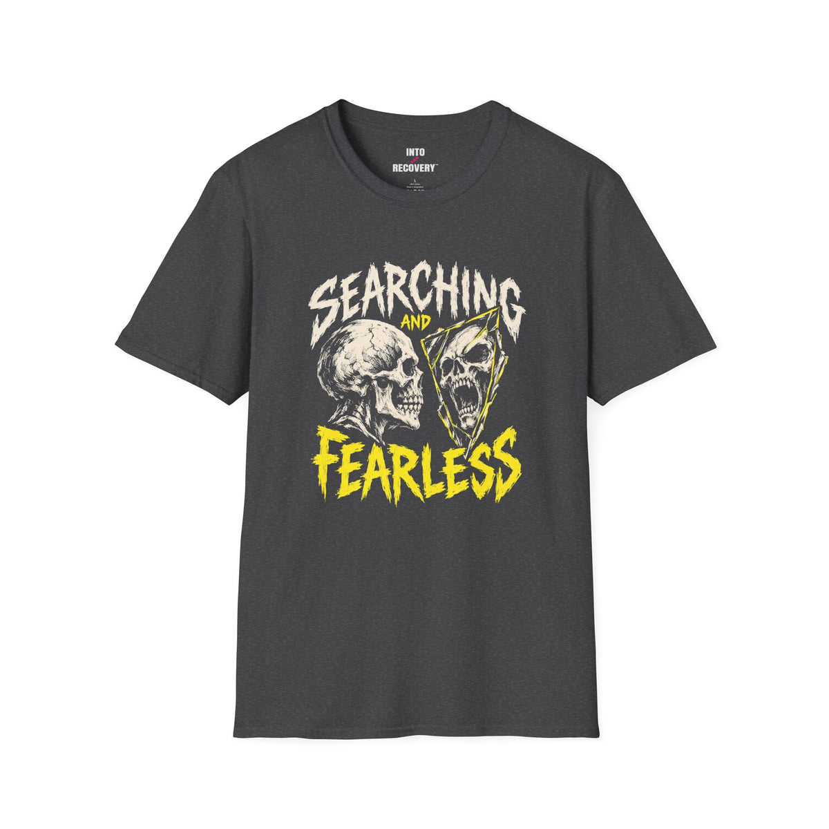 Searching and Fearless (Skull) 12-Step Recovery T-Shirt