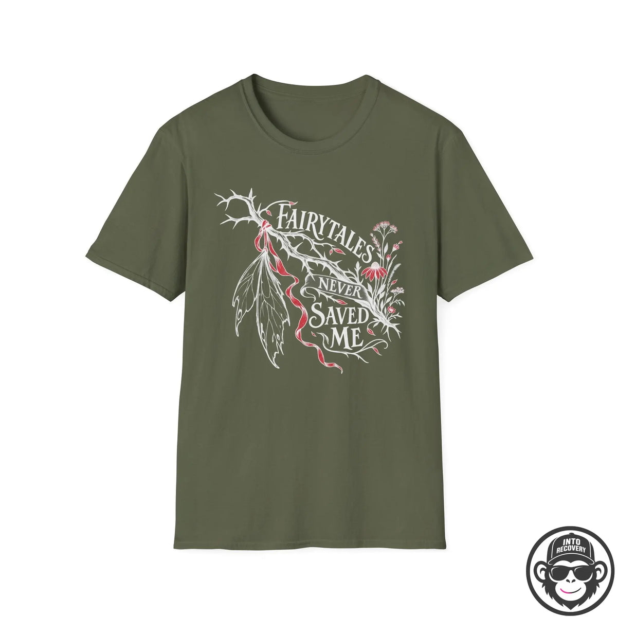 Fairytales Never Saved Me - Premium Cotton T-Shirt Into Recovery