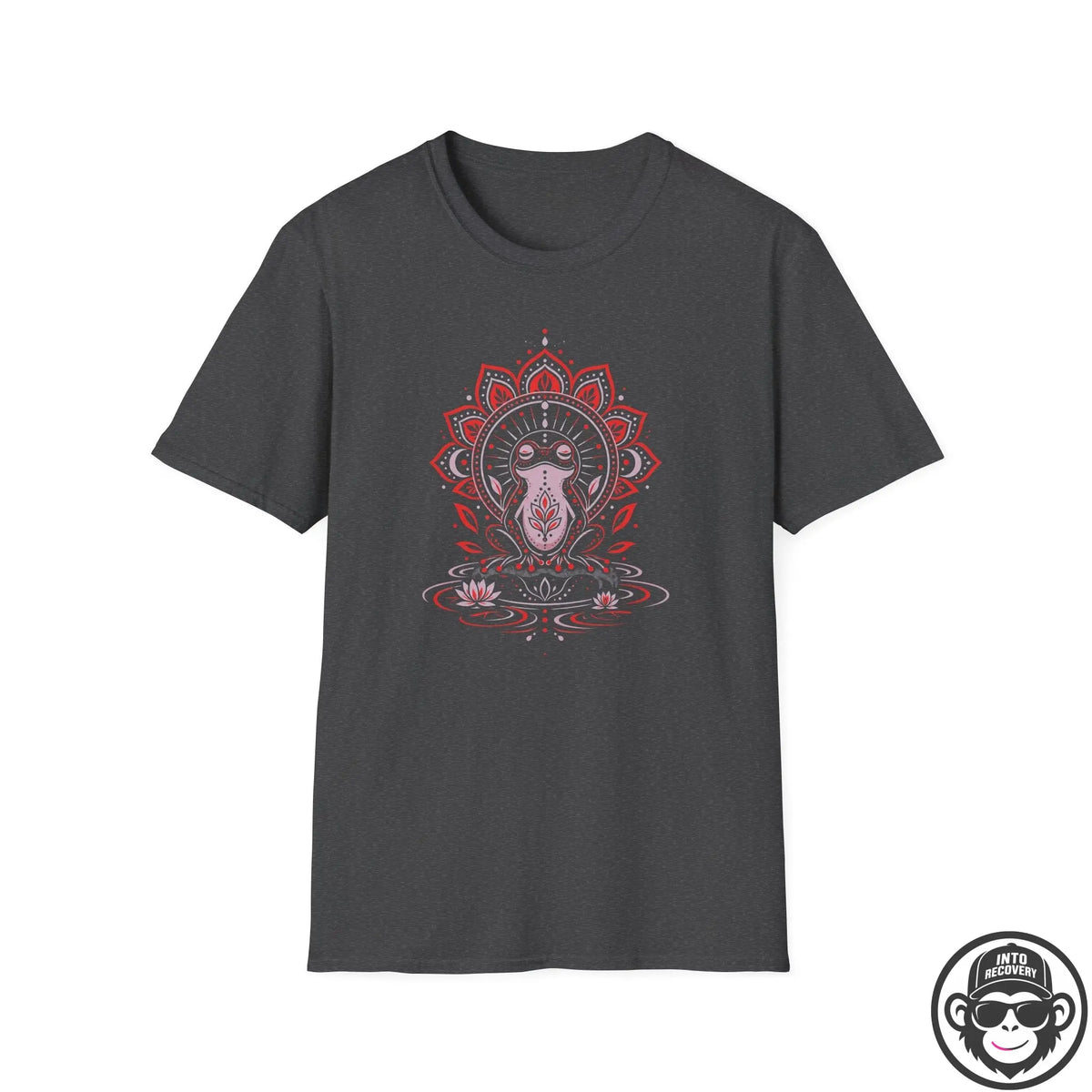 Meditative Frog - Premium Cotton T-Shirt Into Recovery