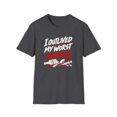 I Outlived My Worst Ideas - Premium Cotton T-Shirt Into Recovery