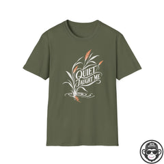 Quiet Taught Me - Premium Cotton T-Shirt Into Recovery