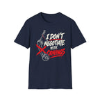 I Don't Negotiate With Cravings - Premium Cotton T-Shirt Into Recovery