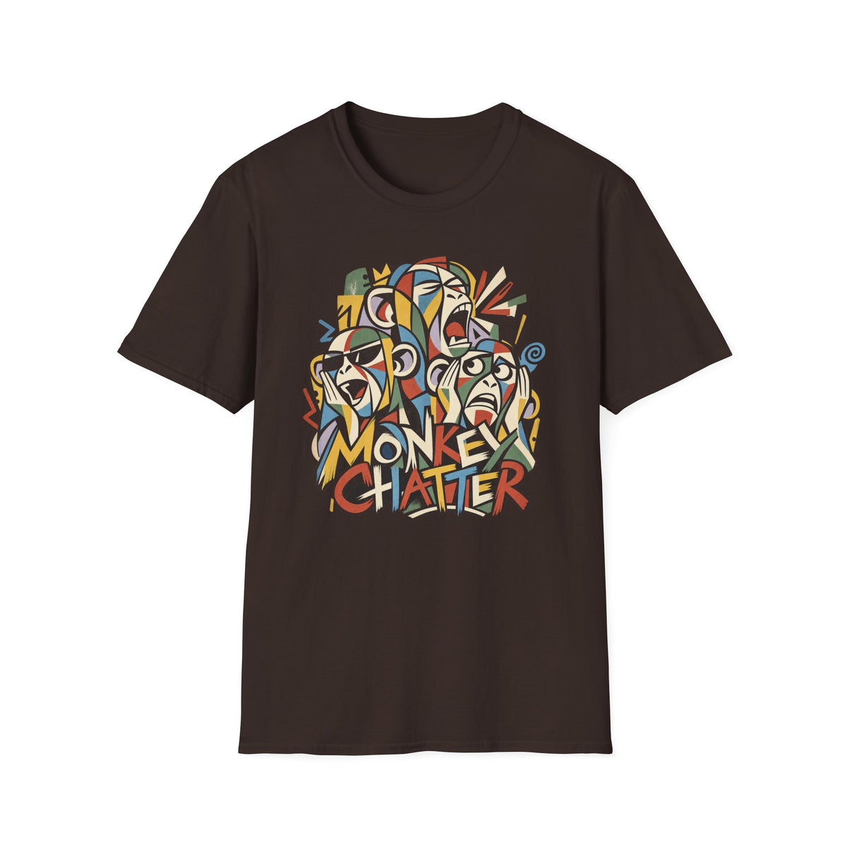 Monkey Chatter Abstract Meditation T-Shirt