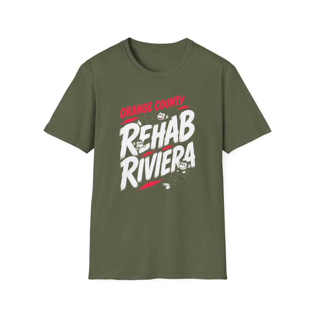 Orange County Rehab Riviera - Premium Cotton T-Shirt Into Recovery