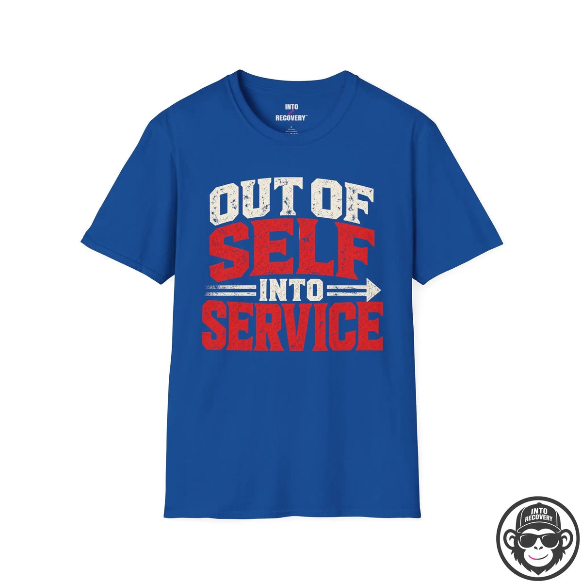 Out Of Self Into Service Recovery T-Shirt Printify