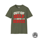 Out Of Self Into Service Recovery T-Shirt Printify