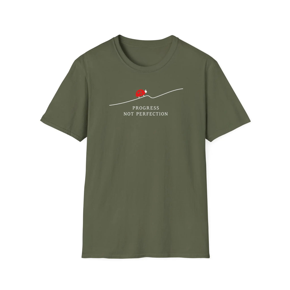 Progress Not Perfection - Premium Cotton T-Shirt Into Recovery