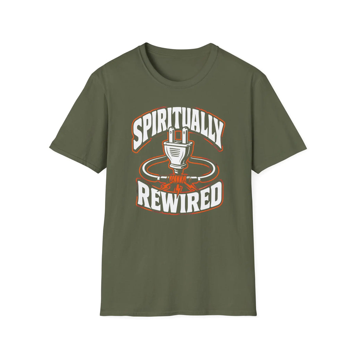 Spiritually Rewired - Premium Cotton T-Shirt Into Recovery