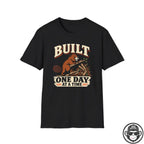 Built One Day at a Time Beaver Recovery T-Shirt Printify