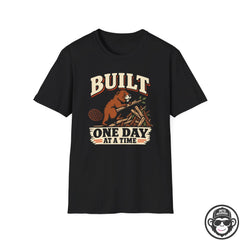 Built One Day at a Time Beaver Recovery T-Shirt Printify
