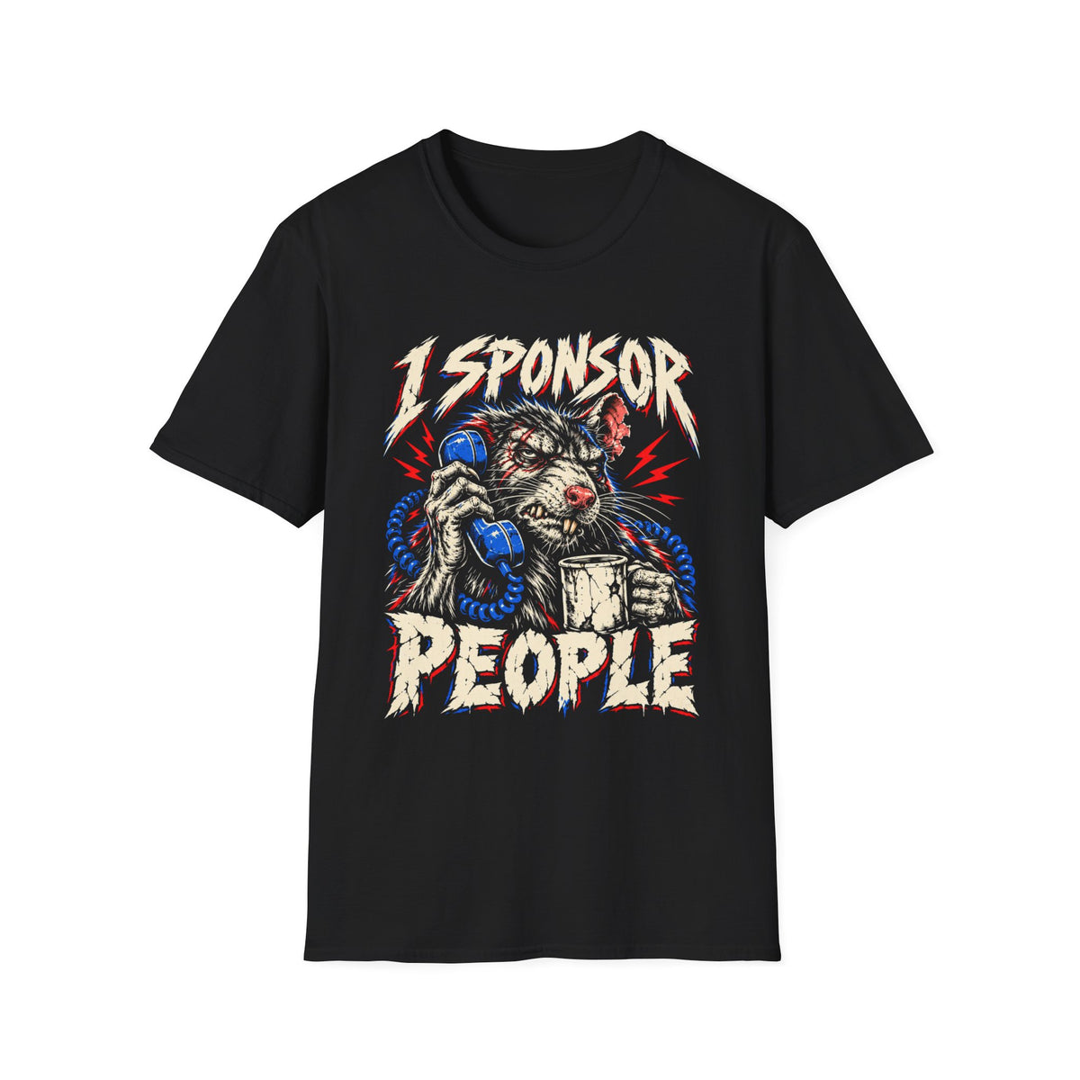 I Sponsor People (Rat) 12-Step Recovery T-Shirt