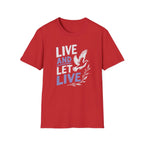 Live And Let Live - Premium Cotton T-Shirt Into Recovery