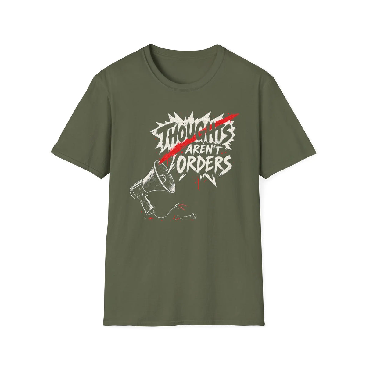 Thoughts Aren't Orders - Premium Cotton T-Shirt Into Recovery