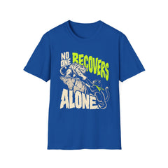 No One Recovers Alone (Cats) Recovery Support T-Shirt