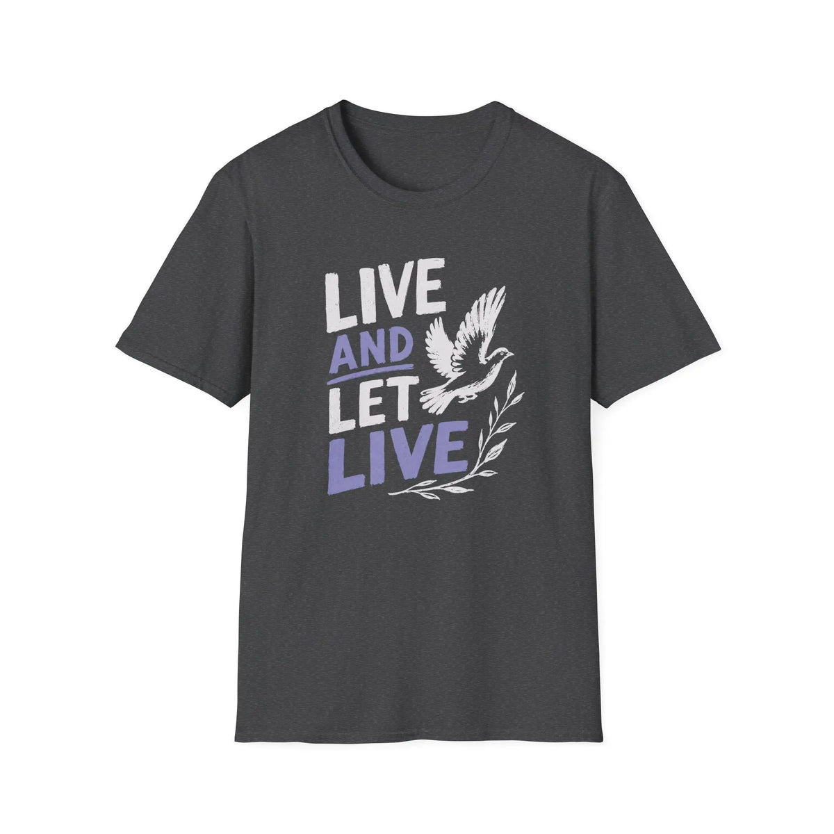 Live And Let Live - Premium Cotton T-Shirt Into Recovery