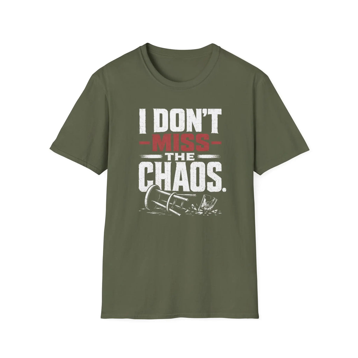 I Don't Miss The Choas - Premium Cotton T-Shirt Into Recovery