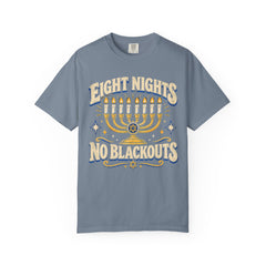 Eight Nights No Blackouts Hanukkah Recovery T-Shirt