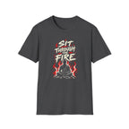 Sit Through The Fire - Premium Cotton T-Shirt Into Recovery