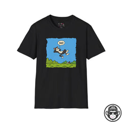 Existential Cat Pondering - Premium Cotton T-Shirt Into Recovery