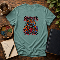 Surrender Takes Guts (Tiger) 12-Step Recovery T-Shirt