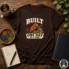 Built One Day at a Time Beaver Recovery T-Shirt Into Recovery