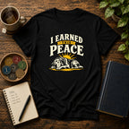 I Earned This Peace w/ Dog  Recovery T-Shirt Into Recovery