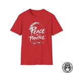 Peace Is Practice - Premium Cotton T-Shirt Into Recovery