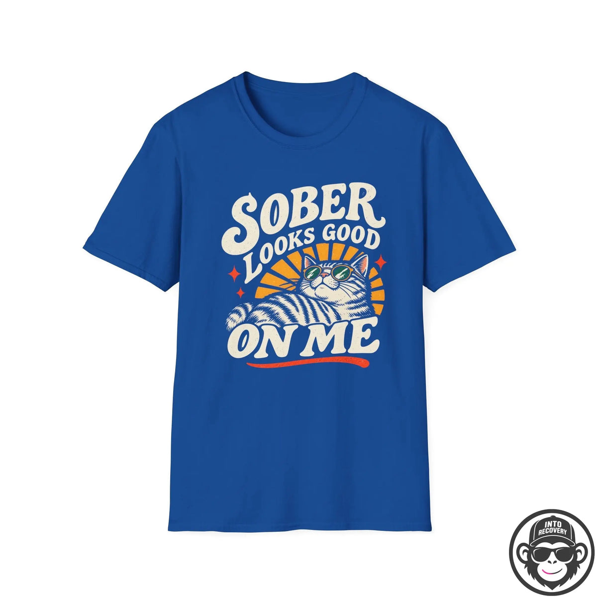 Sober Looks Good On Me - Premium Cotton T-Shirt Into Recovery