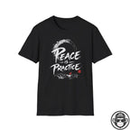 Peace Is Practice - Premium Cotton T-Shirt Into Recovery