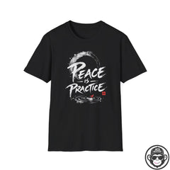 Peace Is Practice - Premium Cotton T-Shirt Into Recovery