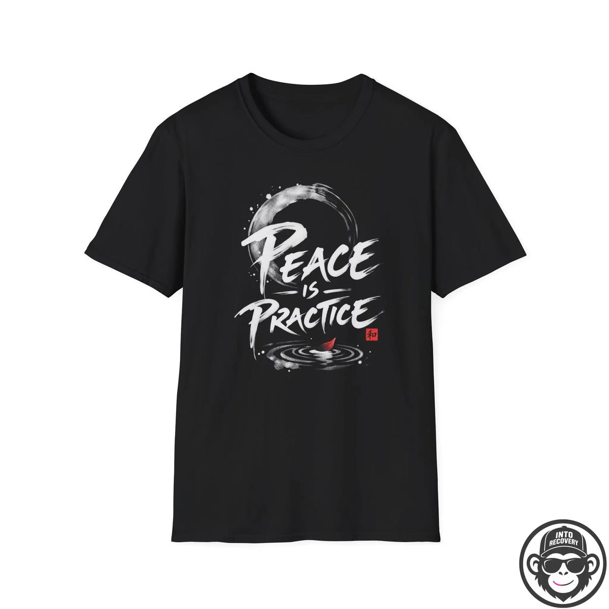 Peace Is Practice - Premium Cotton T-Shirt Into Recovery