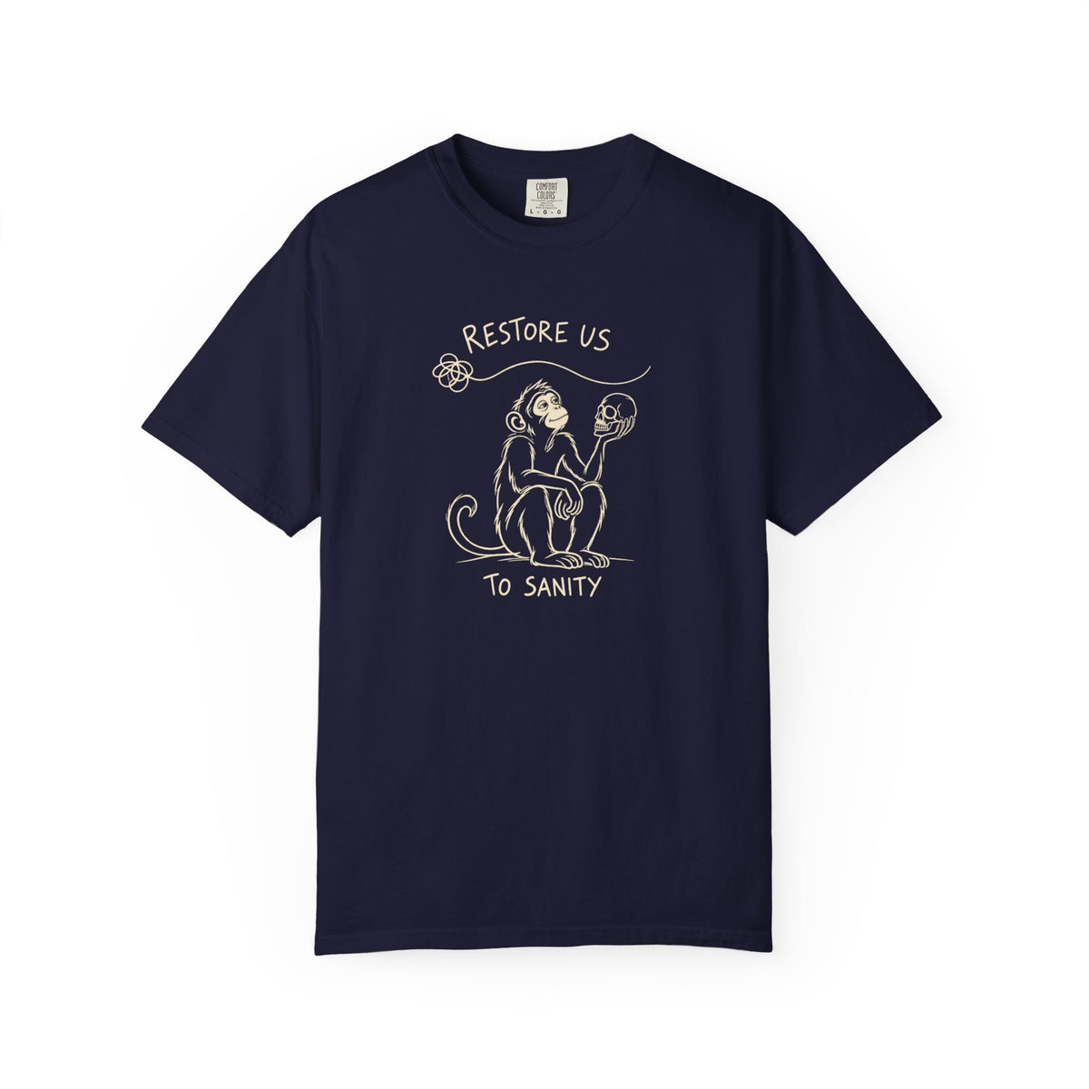 Restore Us To Sanity (Monkey) 12-Step Recovery T-Shirt