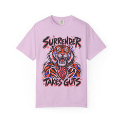 Surrender Takes Guts (Tiger) 12-Step Recovery T-Shirt