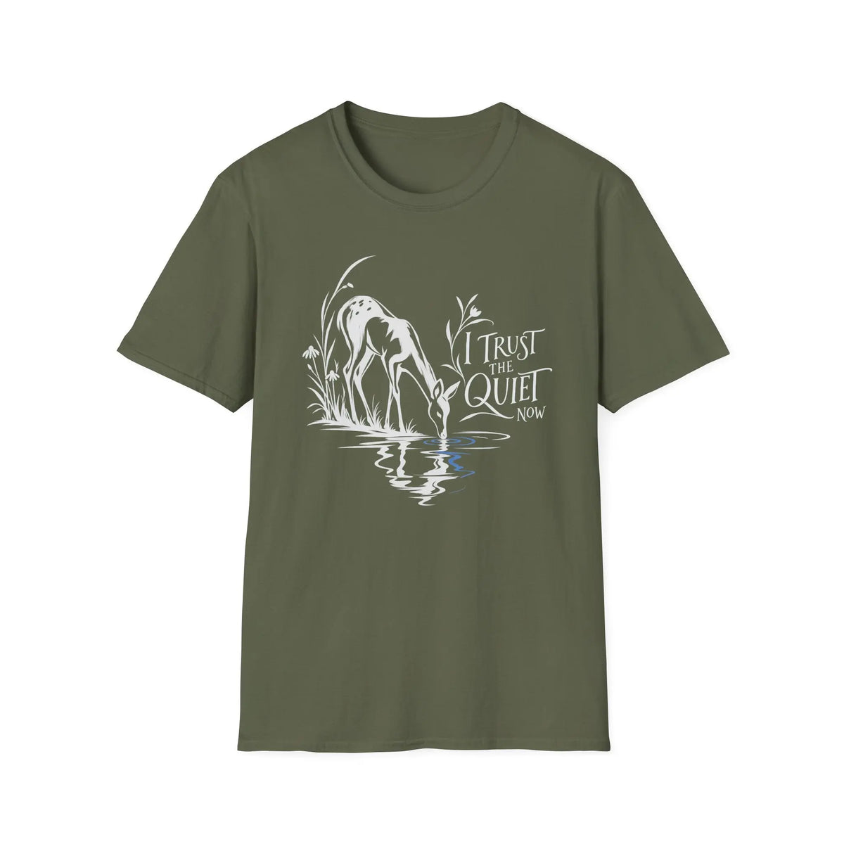I Trust The Quiet Now - Premium Cotton T-Shirt Into Recovery