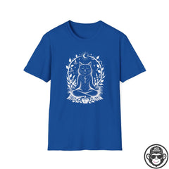 Mediative Cat - Premium Cotton T-Shirt Into Recovery