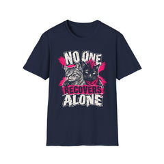 No One Recovers Alone (Cats) Recovery T-Shirt