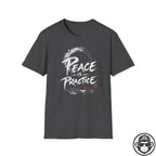 Peace Is Practice - Premium Cotton T-Shirt Into Recovery