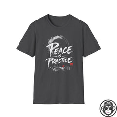 Peace Is Practice - Premium Cotton T-Shirt Into Recovery