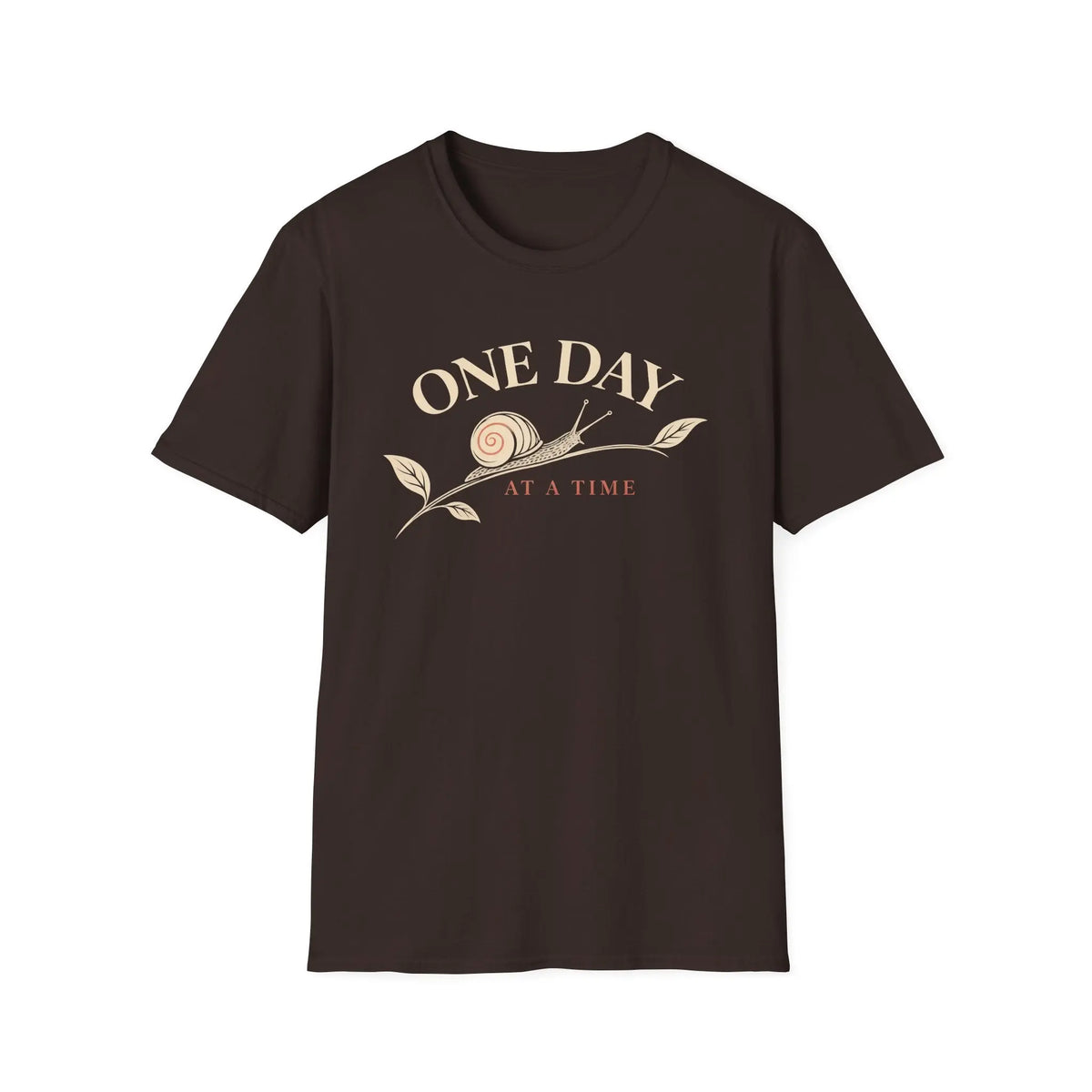 One Day At A Time - Premium Cotton T-Shirt Into Recovery