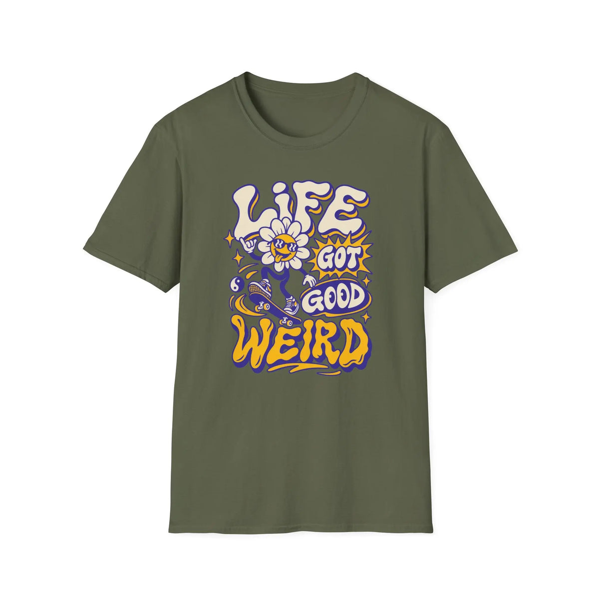 Life Got Good Weird - Premium Cotton T-Shirt Into Recovery