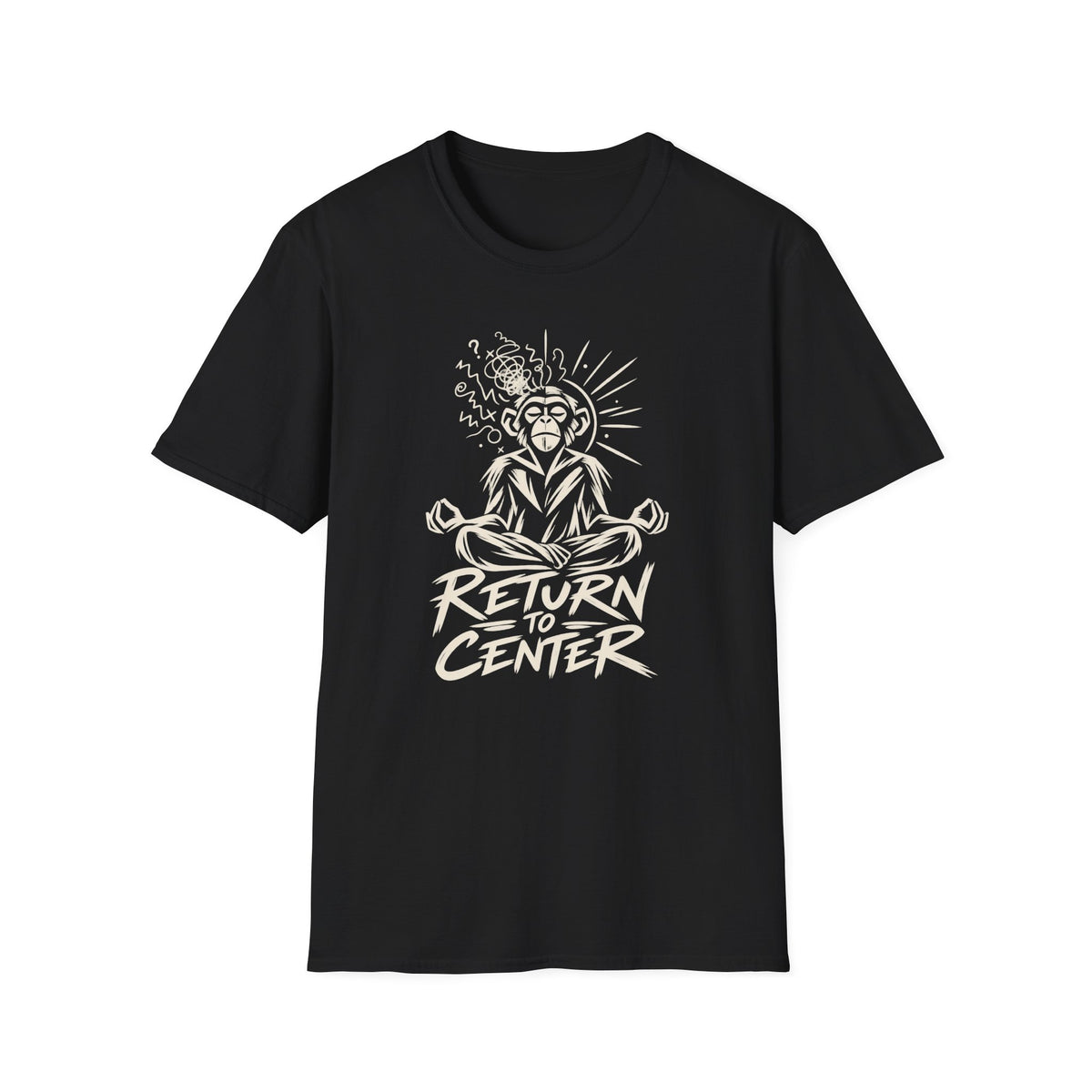 Return to Center Zen Monkey Meditation T-Shirt